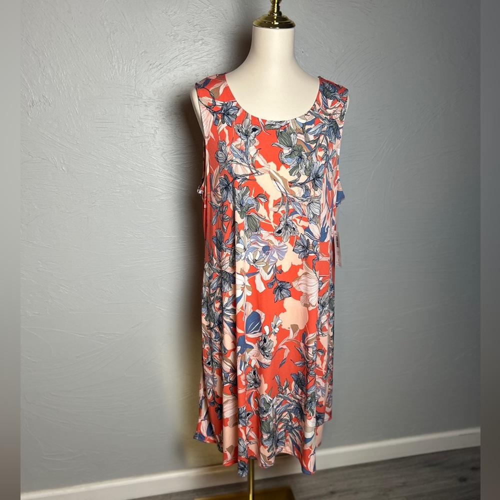 Chico’s Floral Sleeveless Dress NWT Plus size 3